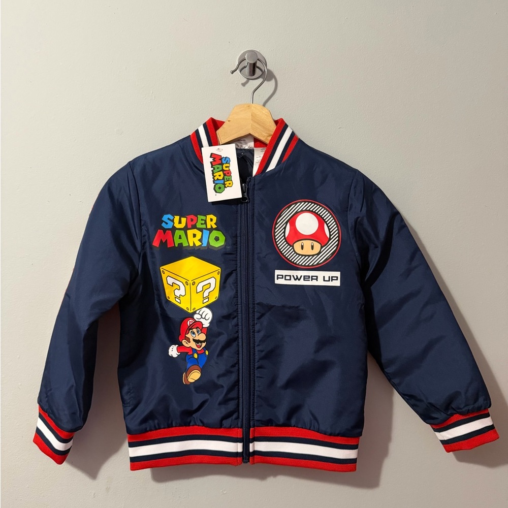 Super Mario Kids Jacket - Navy Blue